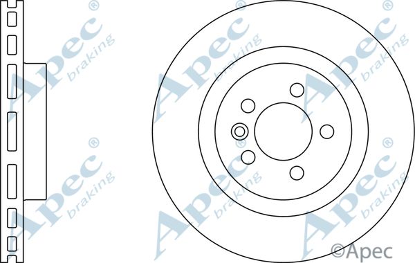 APEC BRAKING Тормозной диск DSK2498